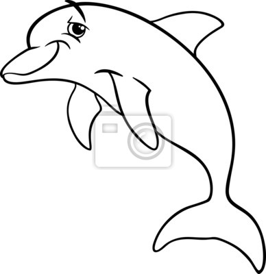 Delfin kolorowanki